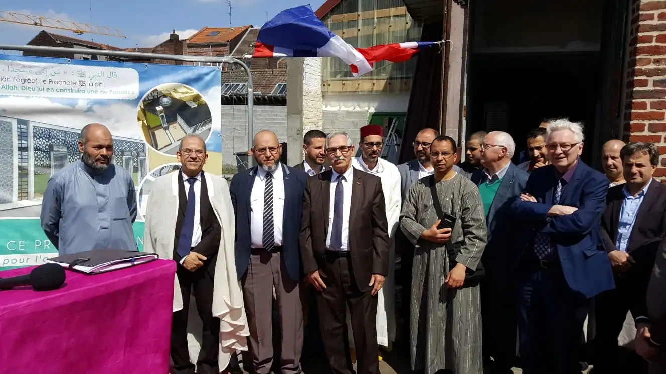 Pose de la première pierre de la mosquée de Roubaix