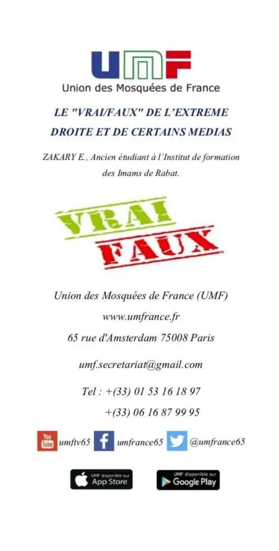 LE VRAI:FAUX DE L’EXTREME DROITE ET DE CERTAINS MEDIAS